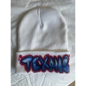 Texans Knot Beanie Hat Houston Airbrush